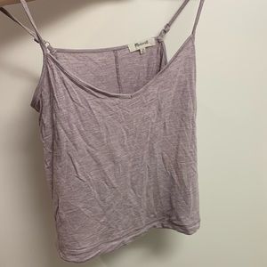 Purple/grey madewell flowy crop top